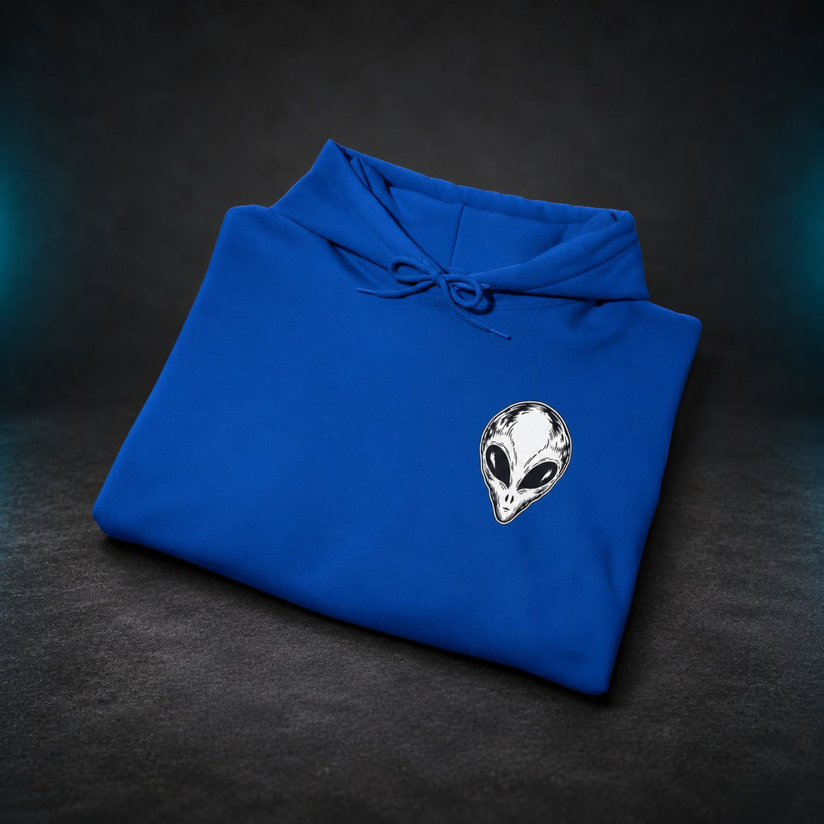 The Grays hoodie — Royal blue folded front view